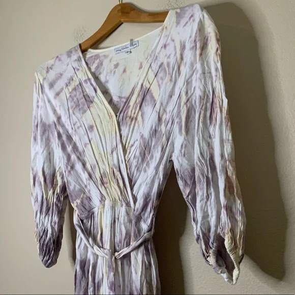 Young Fabulous & Broke Tie Dye Jillian Maxi Wrap Dress S - Picture 7 of 8